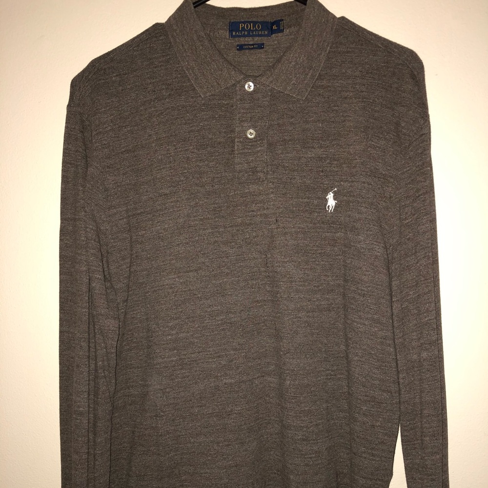 Brown long sleeve Ralph Lauren Polo
